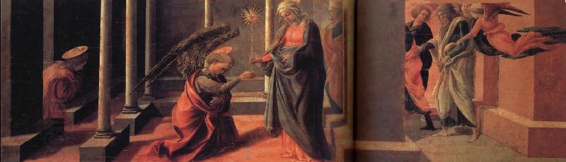 Fra Filippo Lippi Annunciation of the Death of the Virgin and Arrival of the Apostle China oil painting art